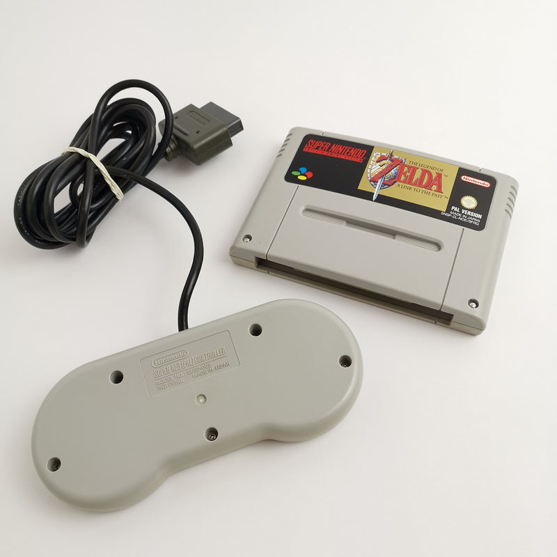 Super Nintendo Spiel : The Legend of Zelda a link to the Past + SNES Controller