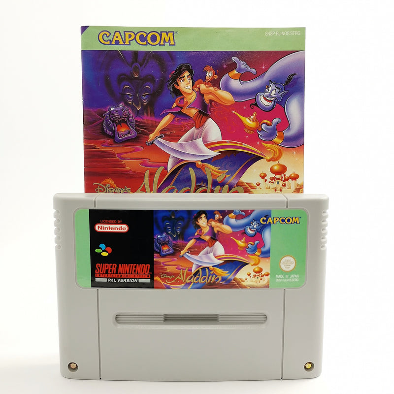 Super Nintendo game: Disney's Aladdin with instructions | SNES module cartridge
