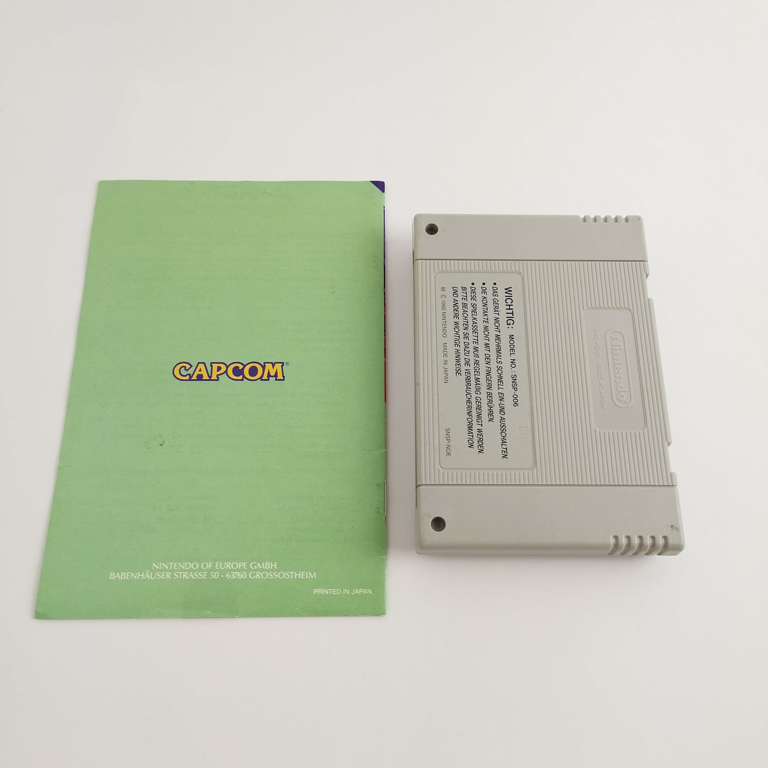 Super Nintendo game: Disney's Aladdin with instructions | SNES module cartridge