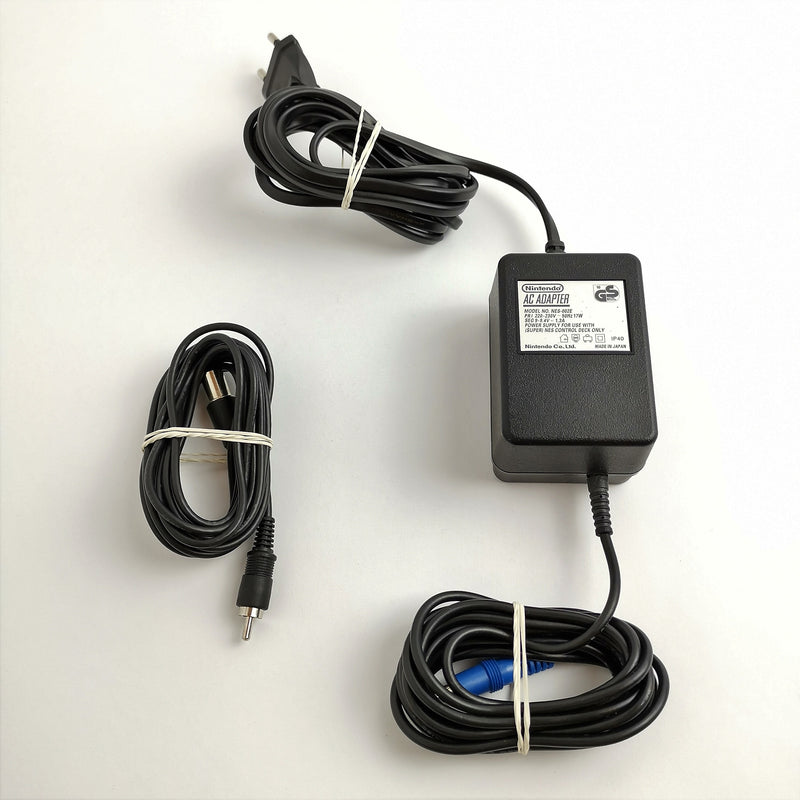 Super Nintendo / NES Zubehör Artikel : Original AC Adapter + TV Kabel | SNES PAL
