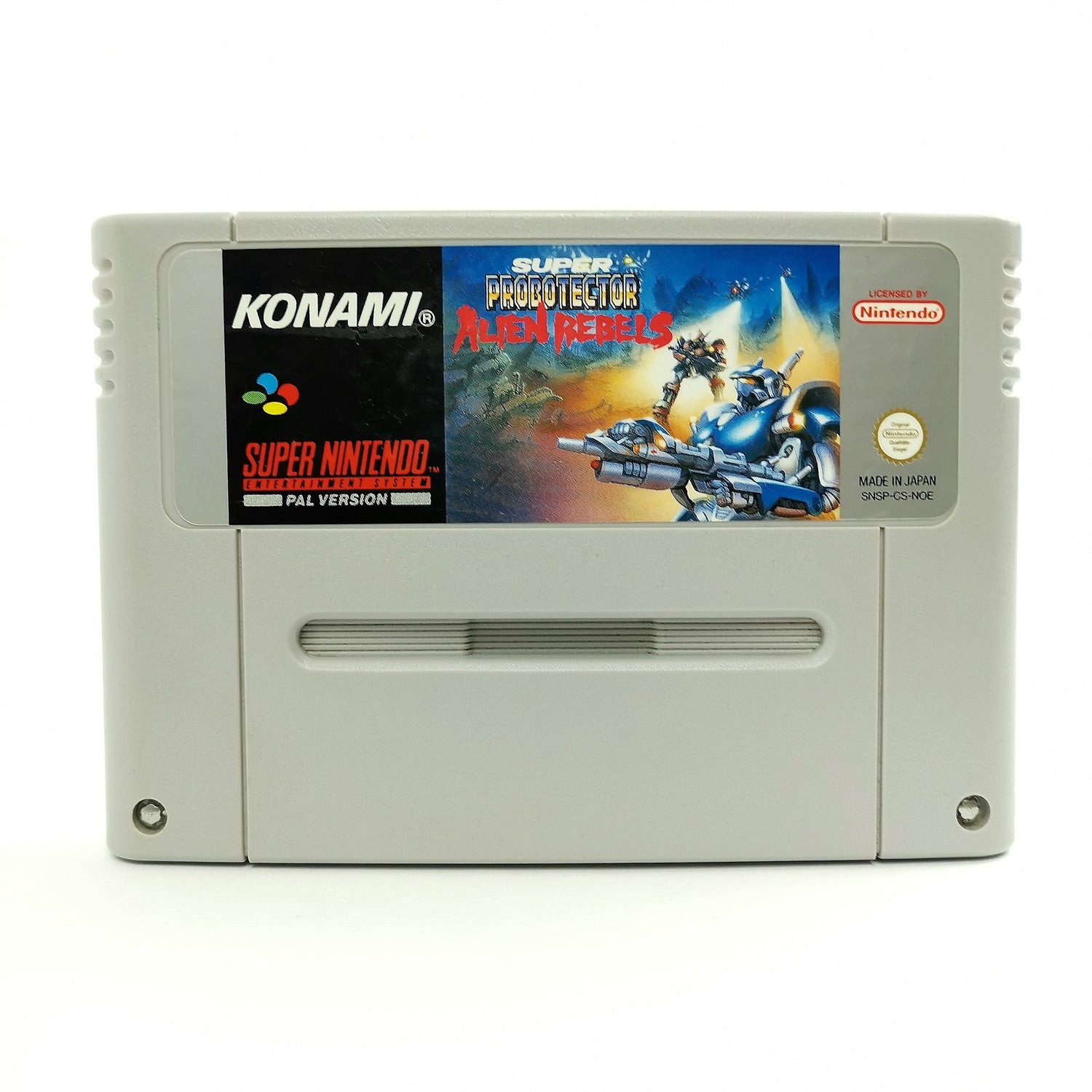 Super Nintendo Spiel : Super Probotector Alien Rebels | SNES PAL Modul Cartridge