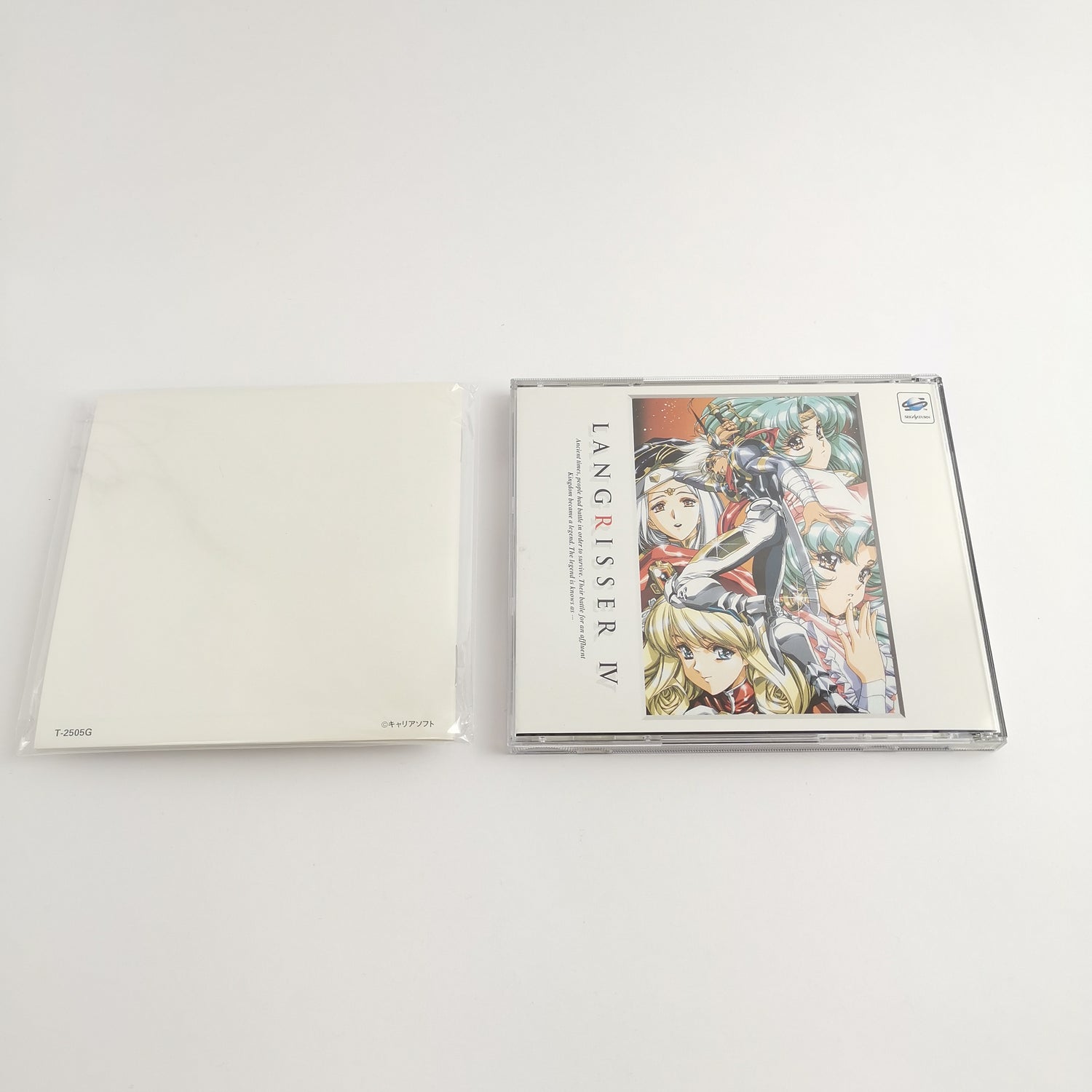 Sega Saturn Game: Langrisser IV 4 | NTSC-J JAPAN version - original packaging