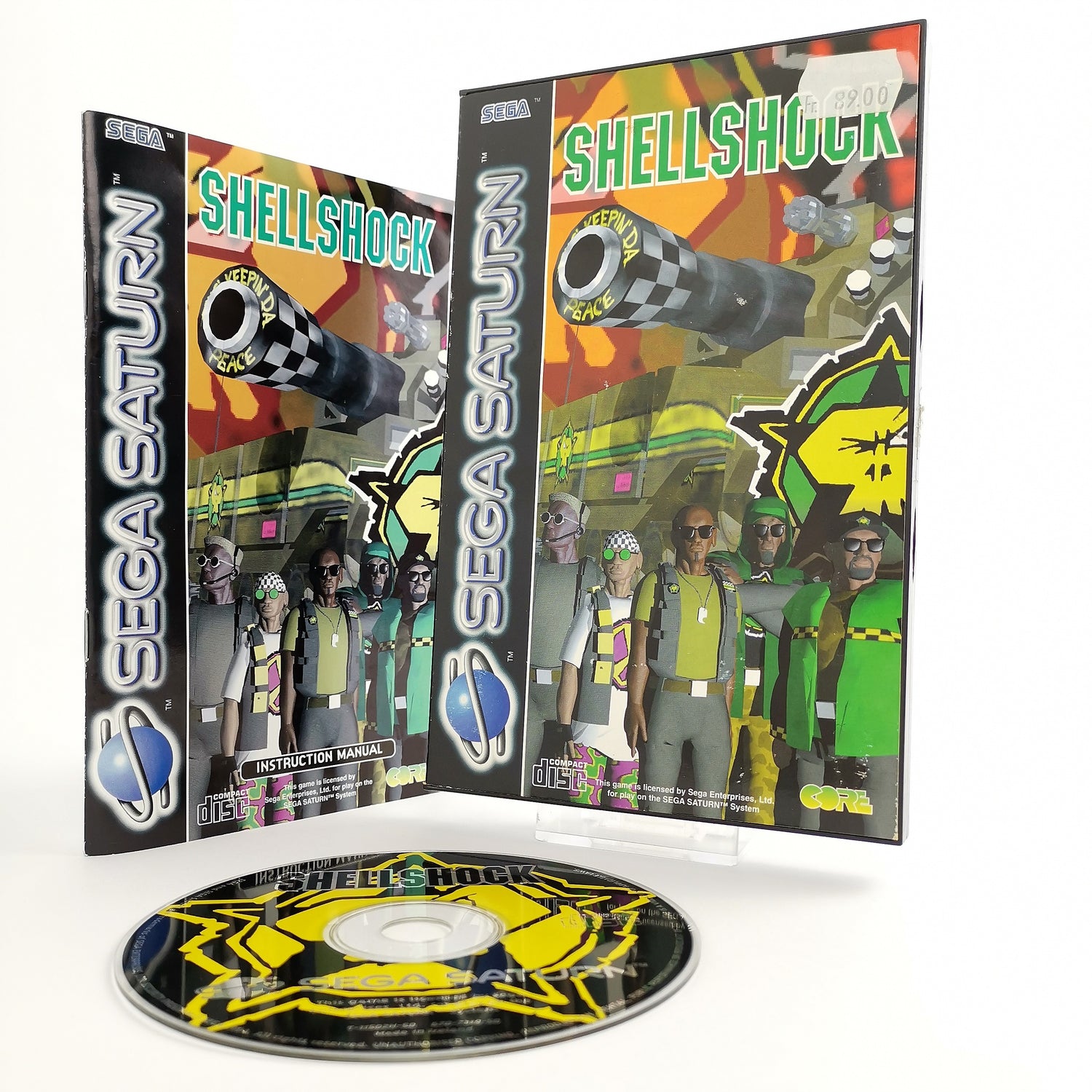 Sega Saturn game: Shellshock in original packaging & instructions - Core | PAL version