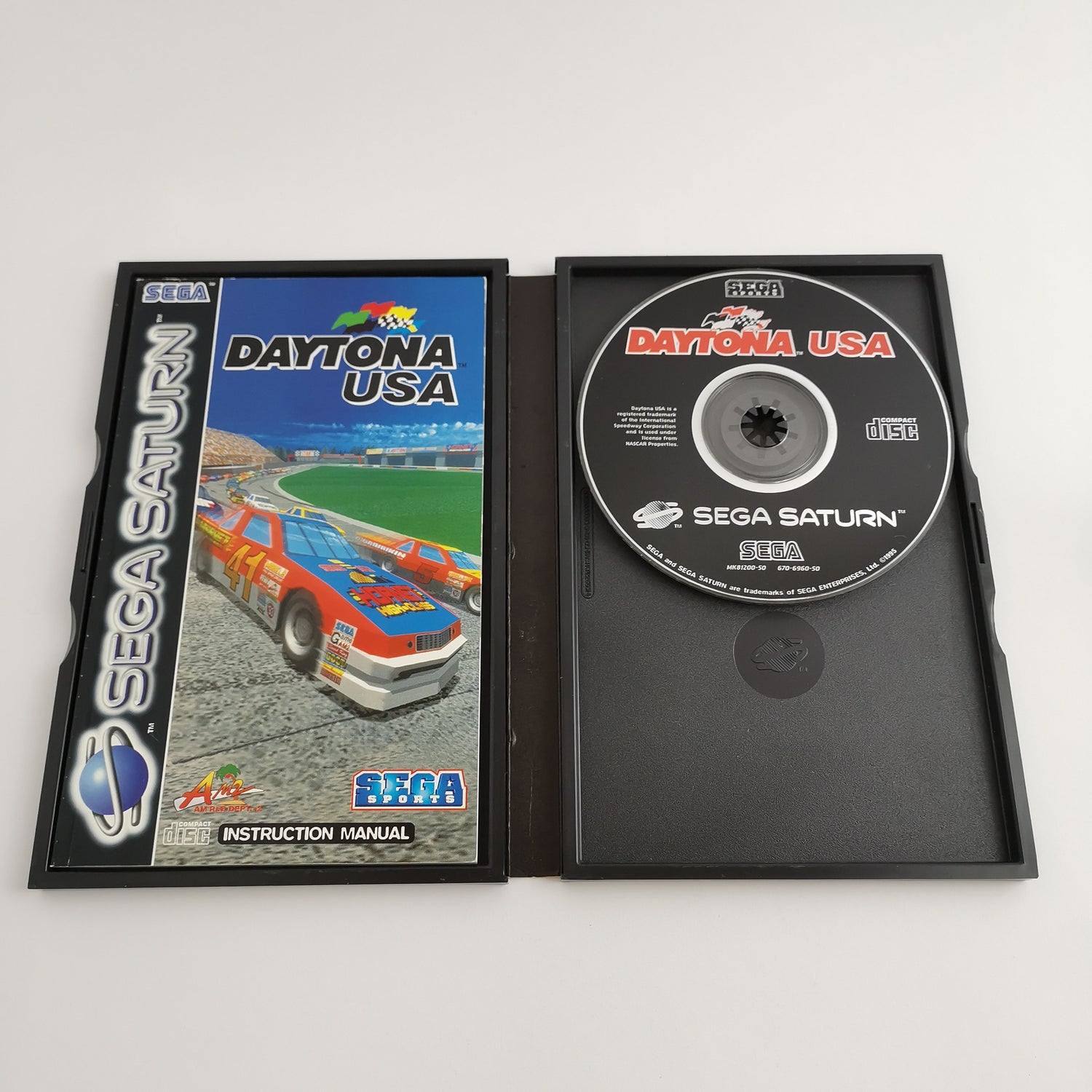 Sega Saturn game: Daytona USA in original packaging & instructions | PAL version