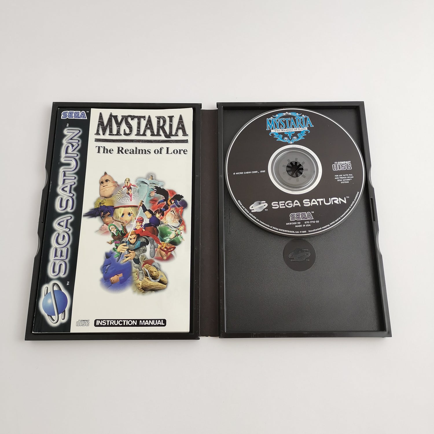 Sega Saturn Game: Mystaria The Realms of Lore - Original Packaging & Instructions | PAL version