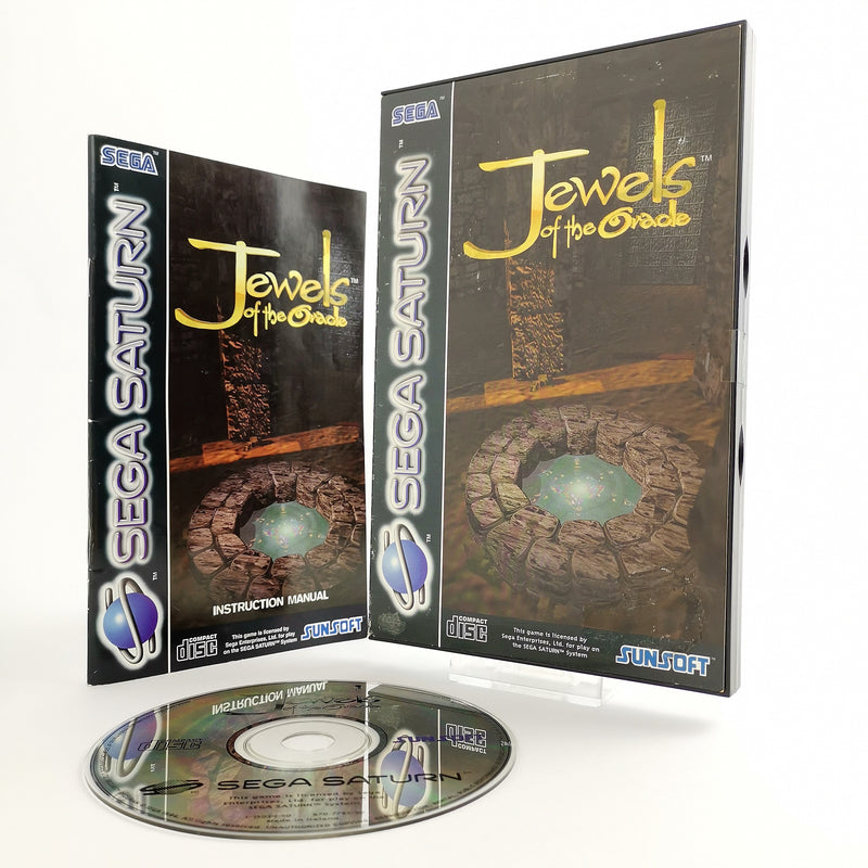 Sega Saturn Spiel : Jewels of the Oracle von Sunsoft - OVP & Anleitung | PAL Ver