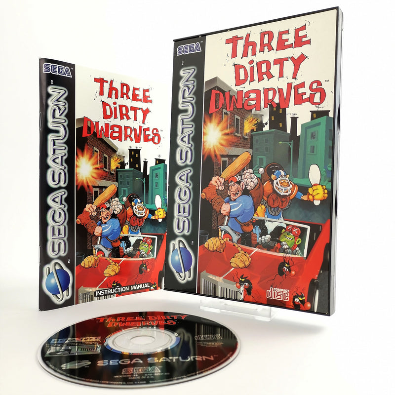 Sega Saturn Game: Three Dirty Dwarves - Original Packaging &amp; Instructions | PAL version