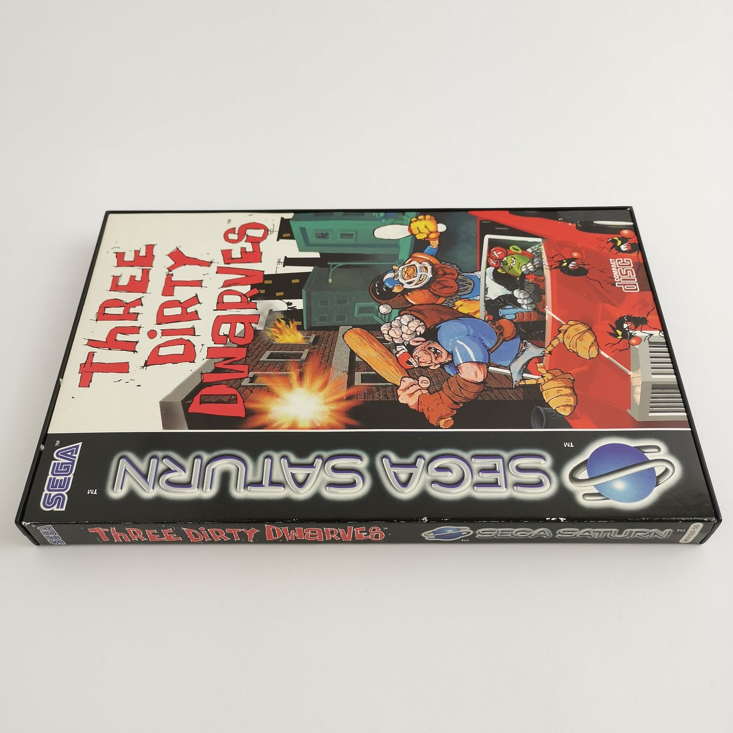 Sega Saturn Game: Three Dirty Dwarves - Original Packaging & Instructions | PAL version