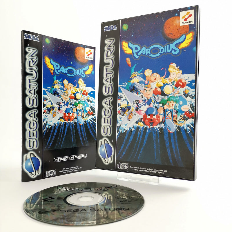 Sega Saturn game: Parodius from Konami - original packaging &amp; instructions | PAL version