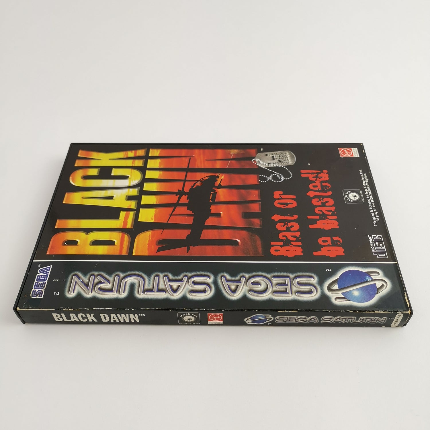 Sega Saturn Game: Black Dawn Blast or be Blasted - OVP & Instructions | PAL