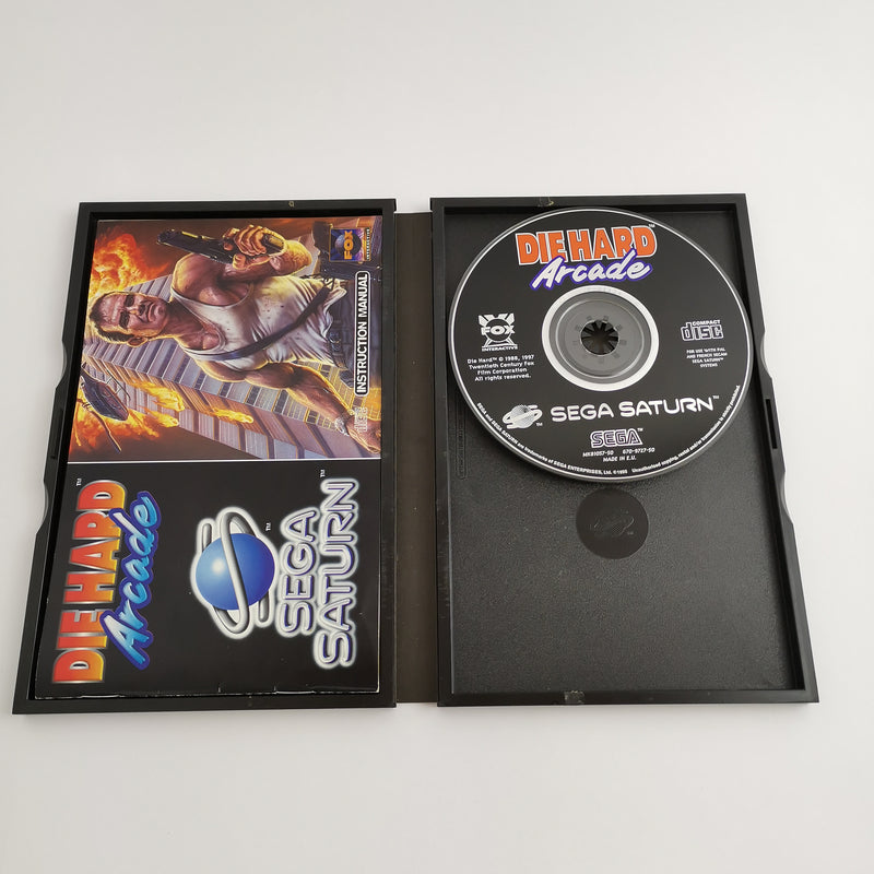 Sega Saturn Game: Die Hard Arcade - Original Packaging &amp; Instructions | PAL version USK18