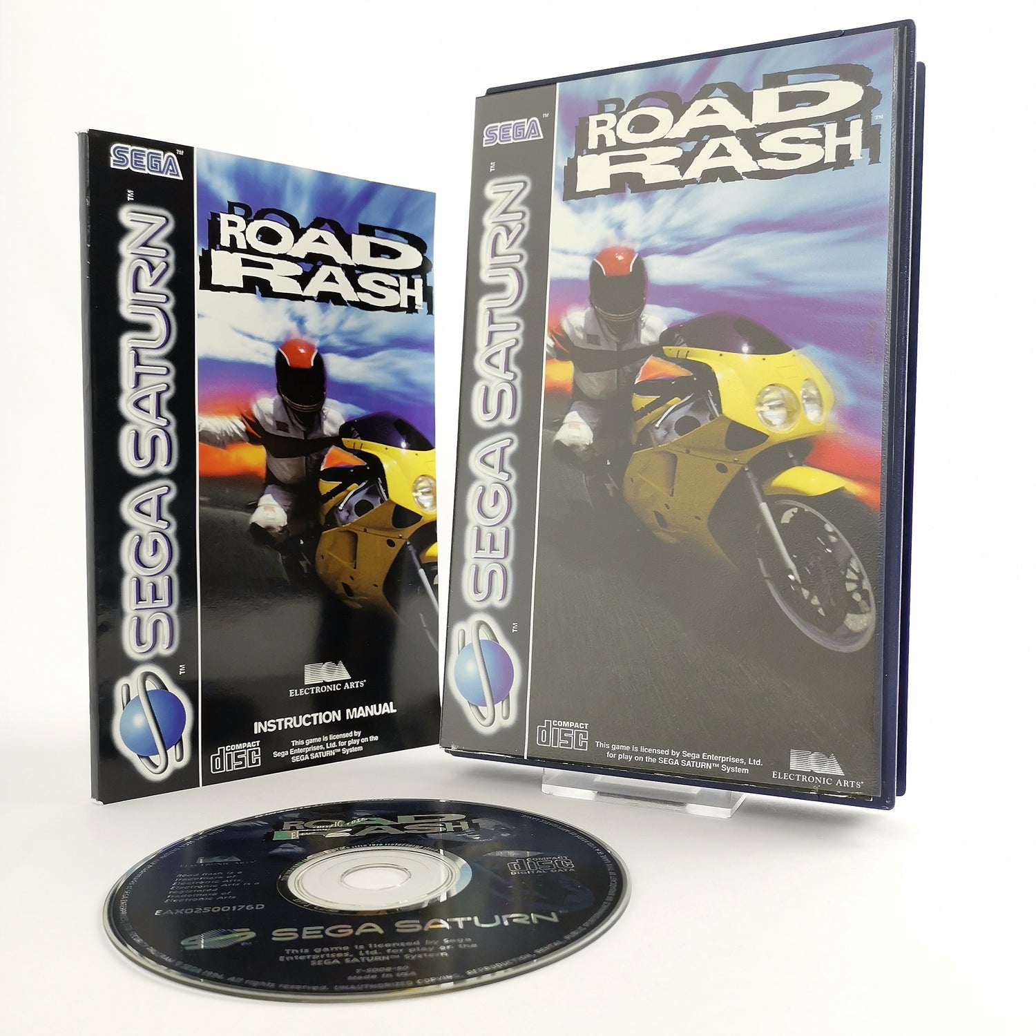 Sega Saturn Game: Road Rash by Electronic Arts - Original Packaging & Instructions | PAL disk