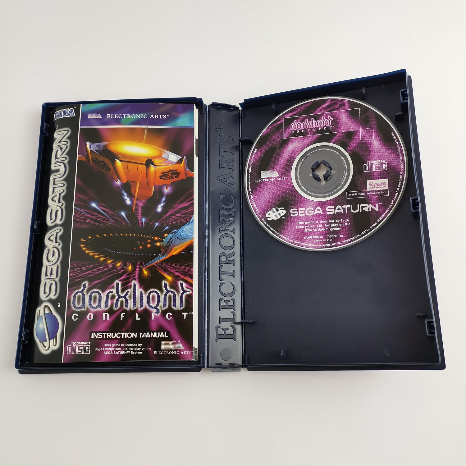 Sega Saturn Game: Darklight Conflict - Original Packaging & Instructions | PAL disk system