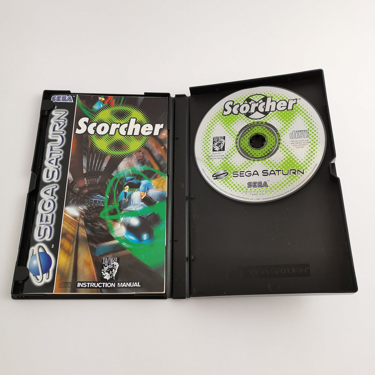 Sega Saturn Game: Scorcher - Original Packaging & Instructions | PAL disk system