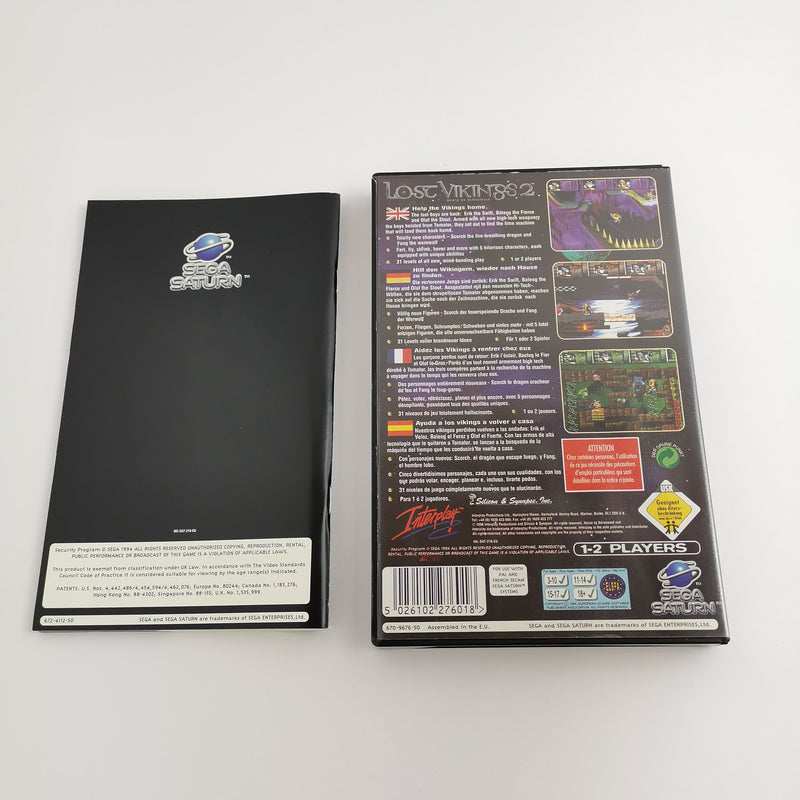 Sega Saturn Game: The Lost Vikings 2 Norse By Norsewest - Original Packaging &amp; Manual PAL
