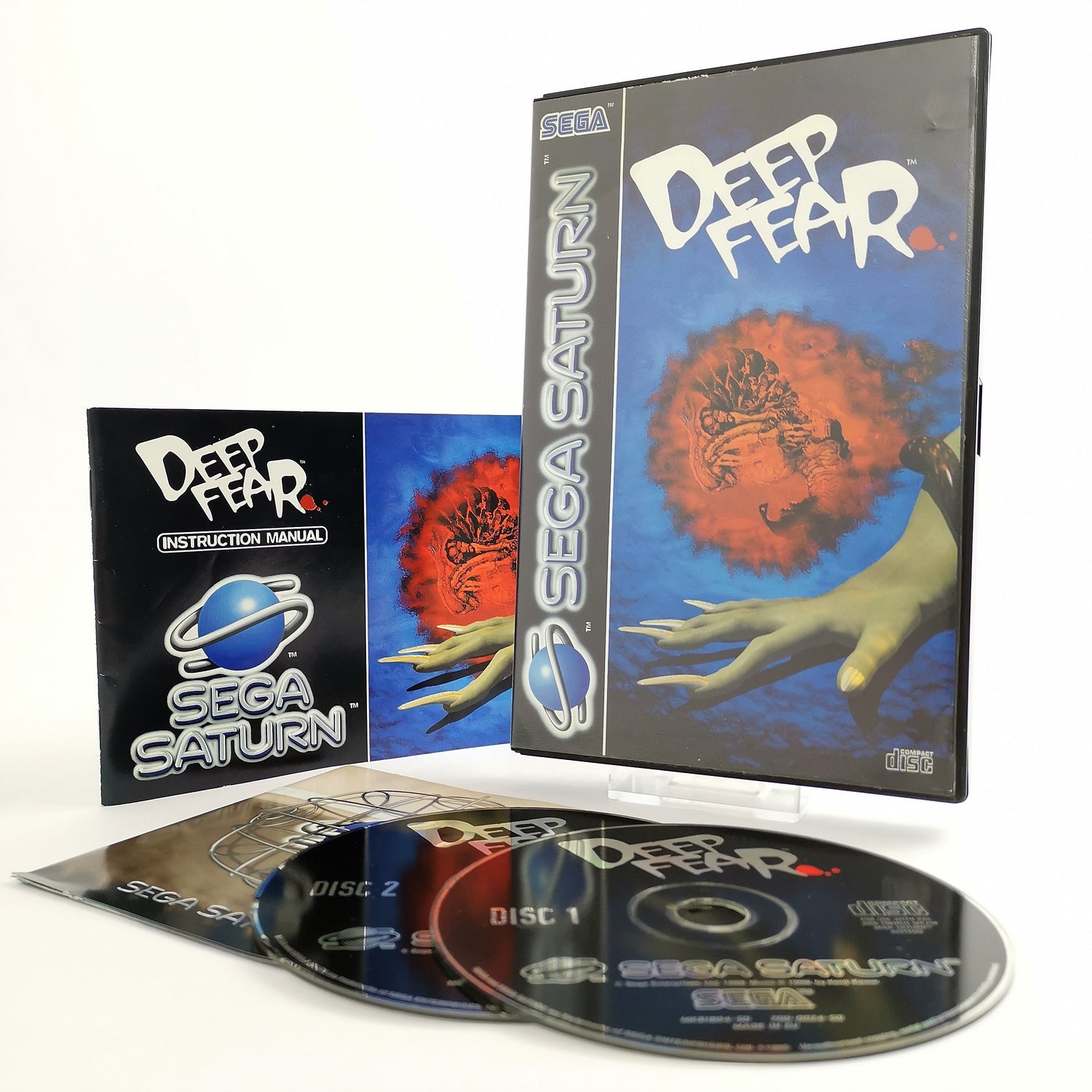 Sega Saturn Game: Deep Fear - Original Packaging & Instructions | PAL version