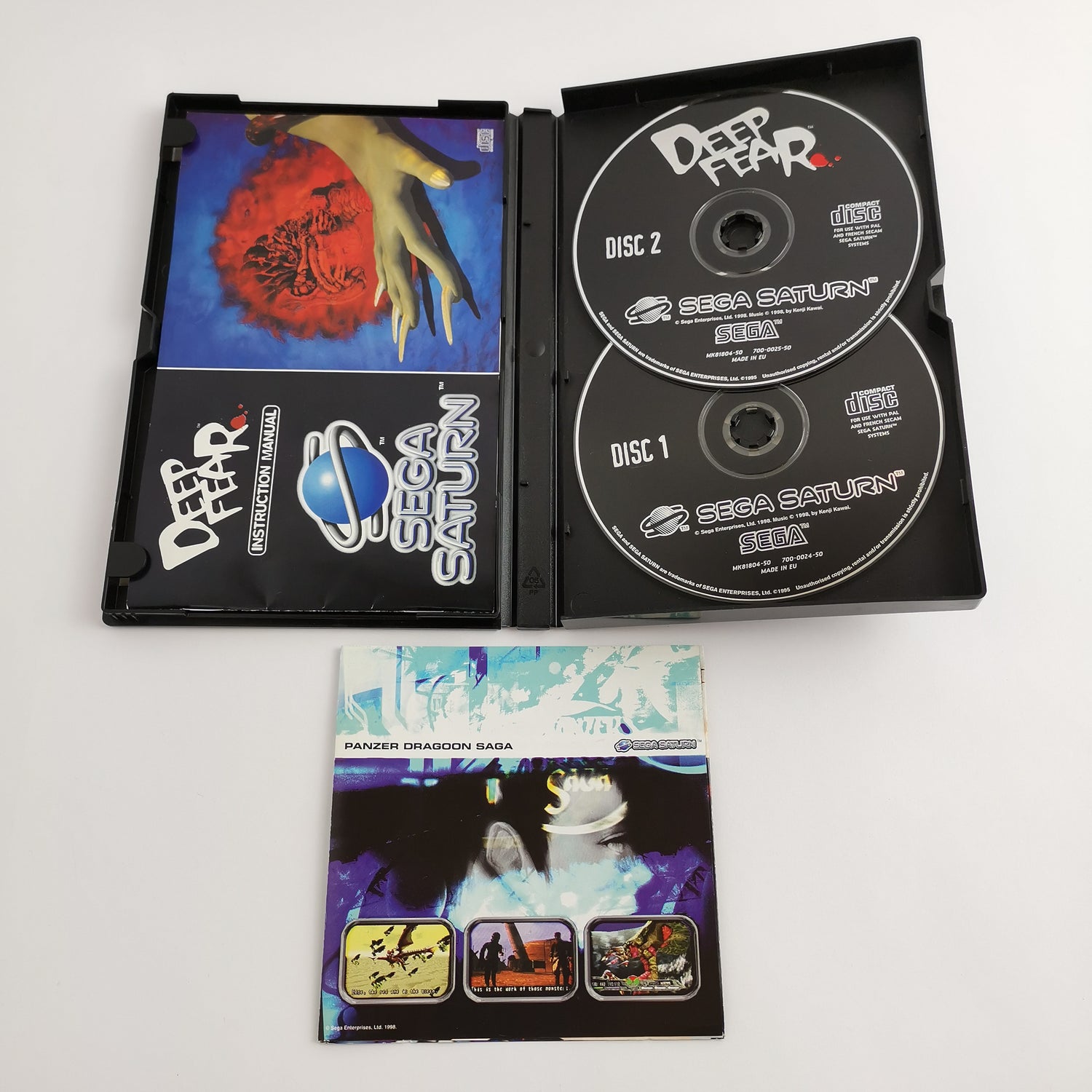 Sega Saturn Game: Deep Fear - Original Packaging & Instructions | PAL version