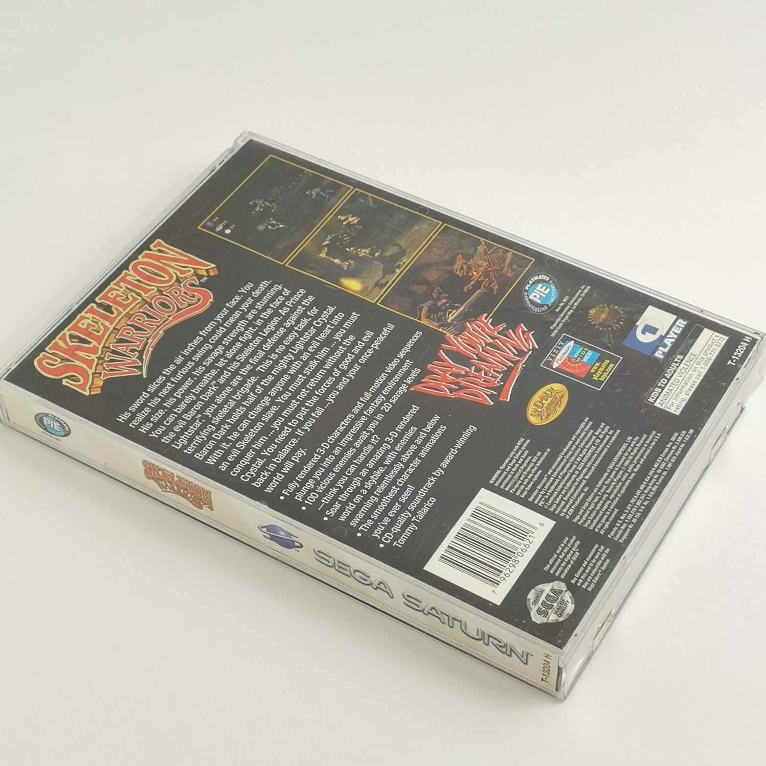 Sega Saturn Spiel : Skeleton Warriors DEFEKT - OVP & Anleitung | NTSC-U/C USA