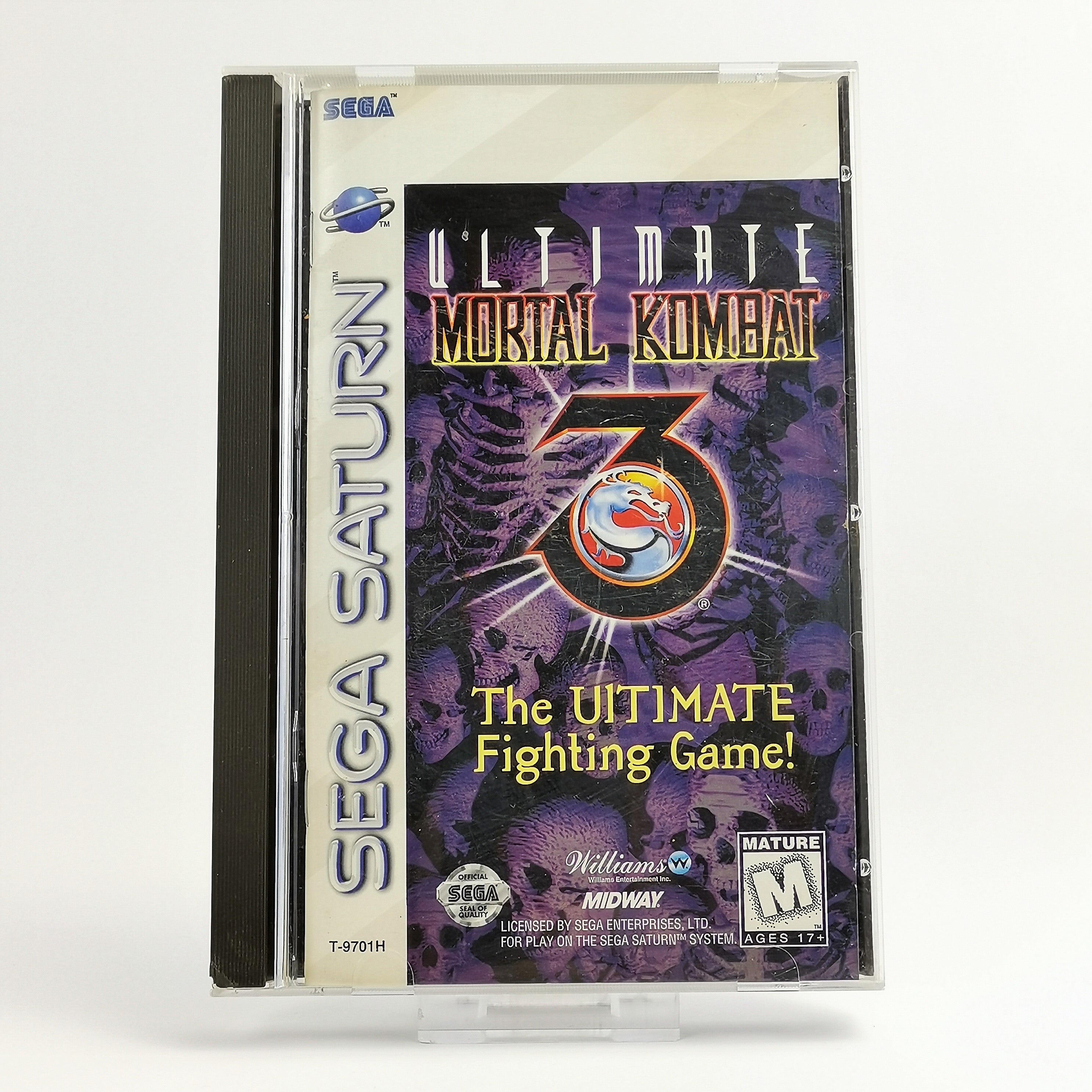 Sega Saturn Spiel : Ultimate Mortal Kombat USK18 OVP & Anleitung | NTSC-U/C USA