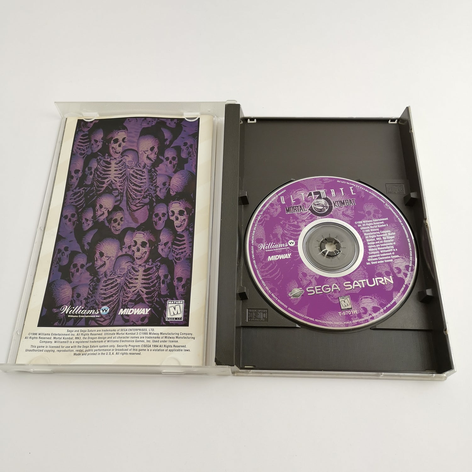 Sega Saturn Game: Ultimate Mortal Kombat USK18 OVP & Instructions | NTSC-U/C USA