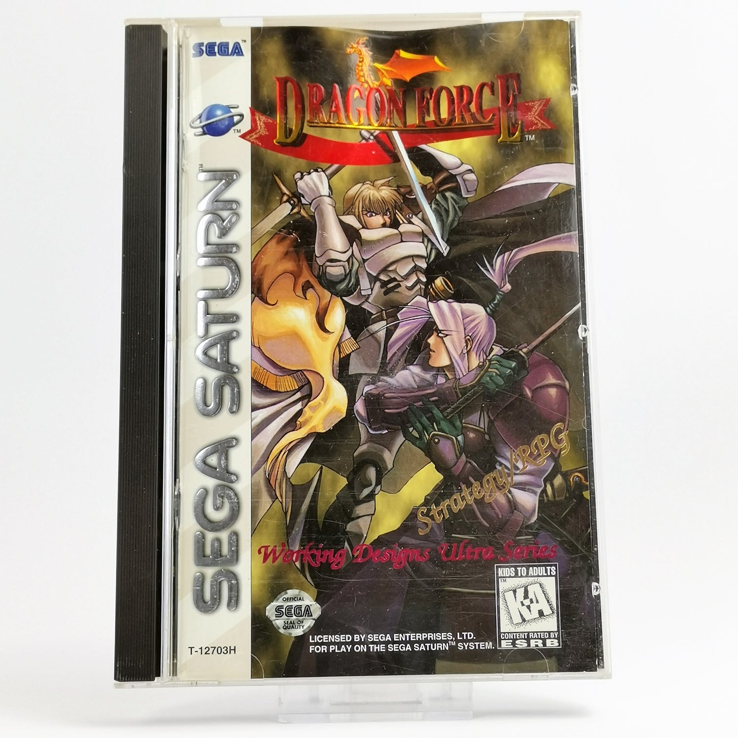 Sega Saturn Game: Dragon Force Working Designs Original Packaging & Instructions | NTSC-U/C USA