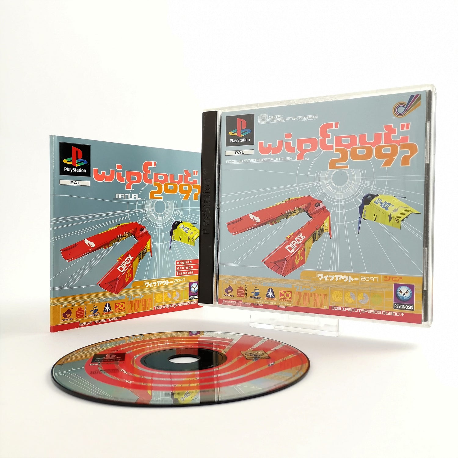 Sony Playstation 1 Spiel : WipeOut 2097 - OVP & Anleitung | PS1 PSX - PAL