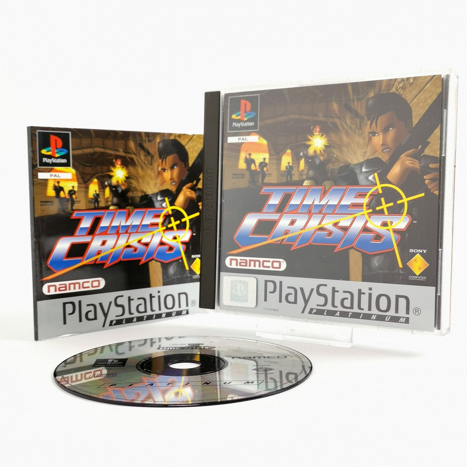 Sony Playstation 1 game: Time Crisis by Namco - original packaging & instructions | PS1 PSX PAL
