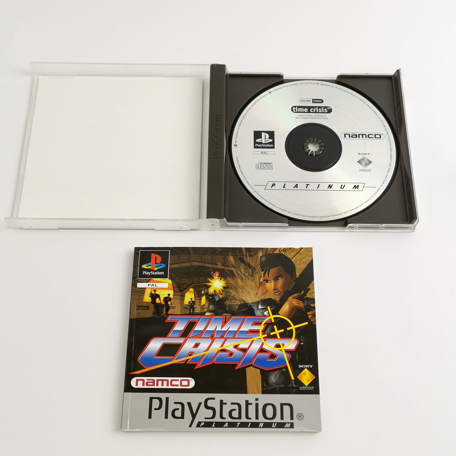 Sony Playstation 1 game: Time Crisis by Namco - original packaging & instructions | PS1 PSX PAL