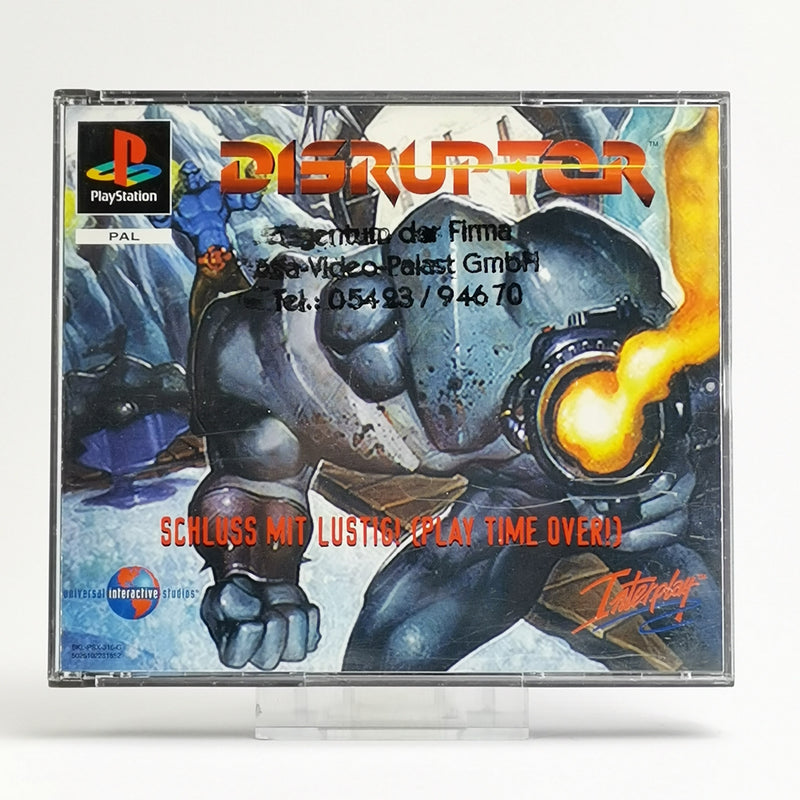 Sony Playstation 1 Spiel : Disruptor - OVP & Anleitung | PS1 PSX PAL - USK18