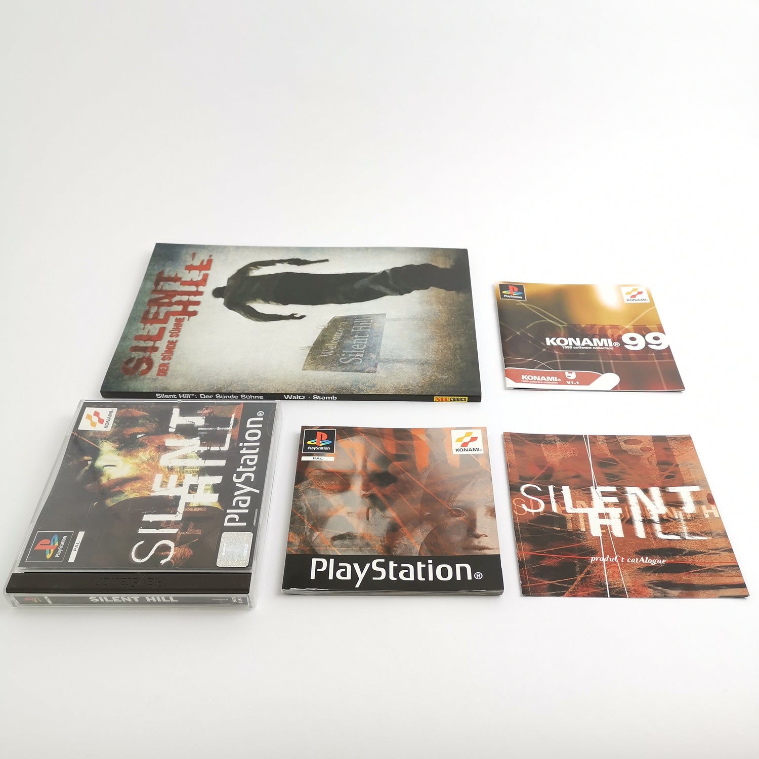 Sony Playstation 1 Spiel : Silent Hill + Der Sünde Sühne COMIC | PS1 PSX PAL OVP
