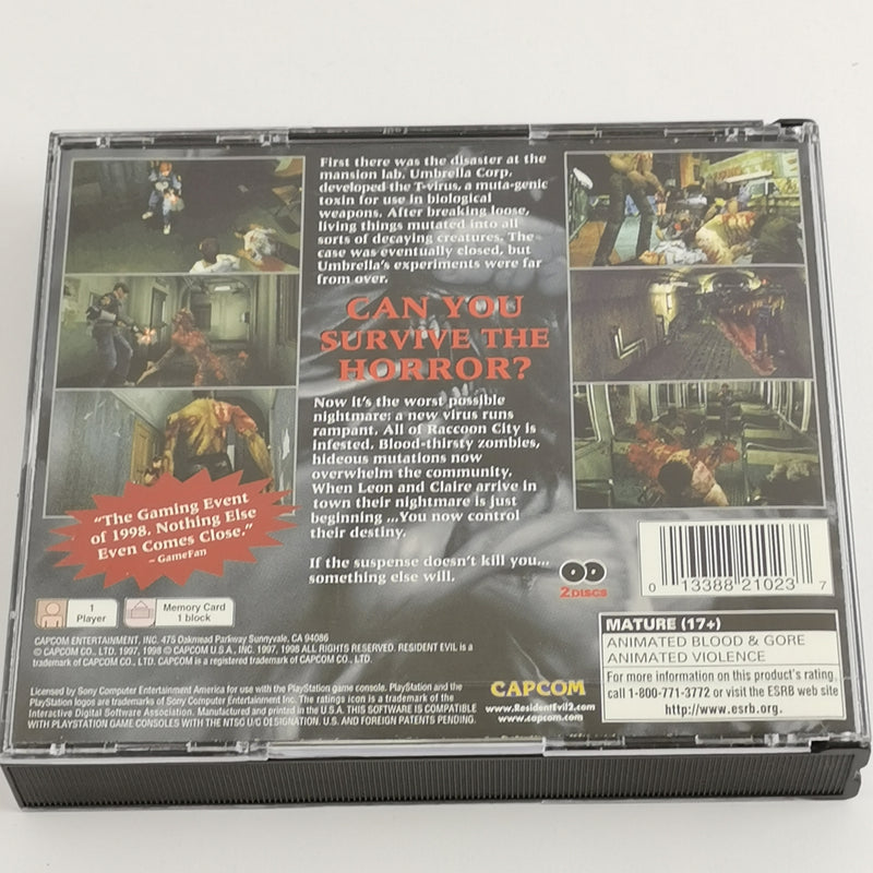 Sony Playstation 1 Spiel : Resident Evil 2 - OVP & Anleitung | PS1 NTSC-U/C USA
