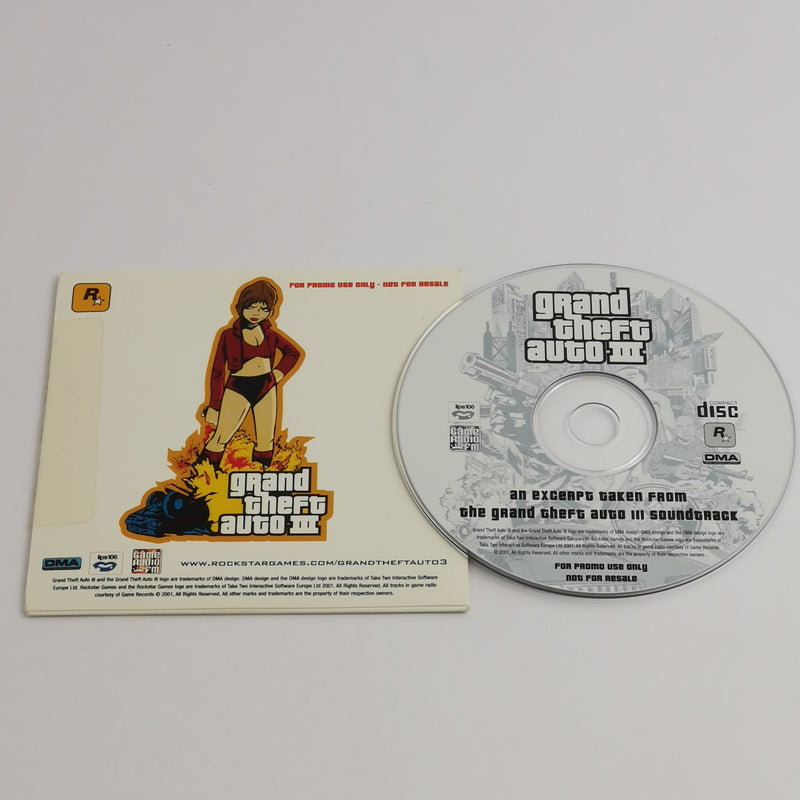 Audio soundtrack CD for the game: Grand Theft Auto III - GTA PS2
