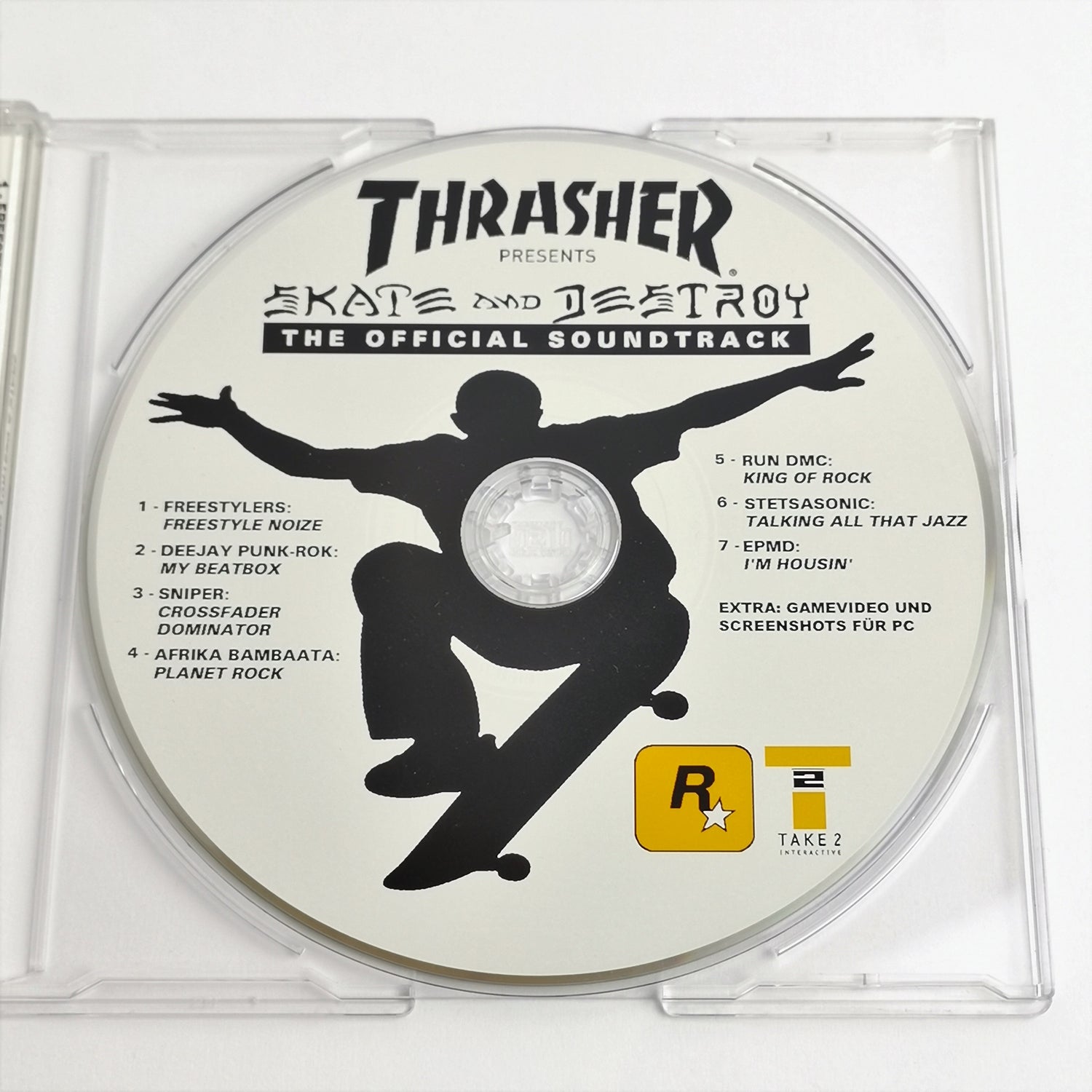 Audio soundtrack CD for the game: Trasher Skate and Destroy - PS1