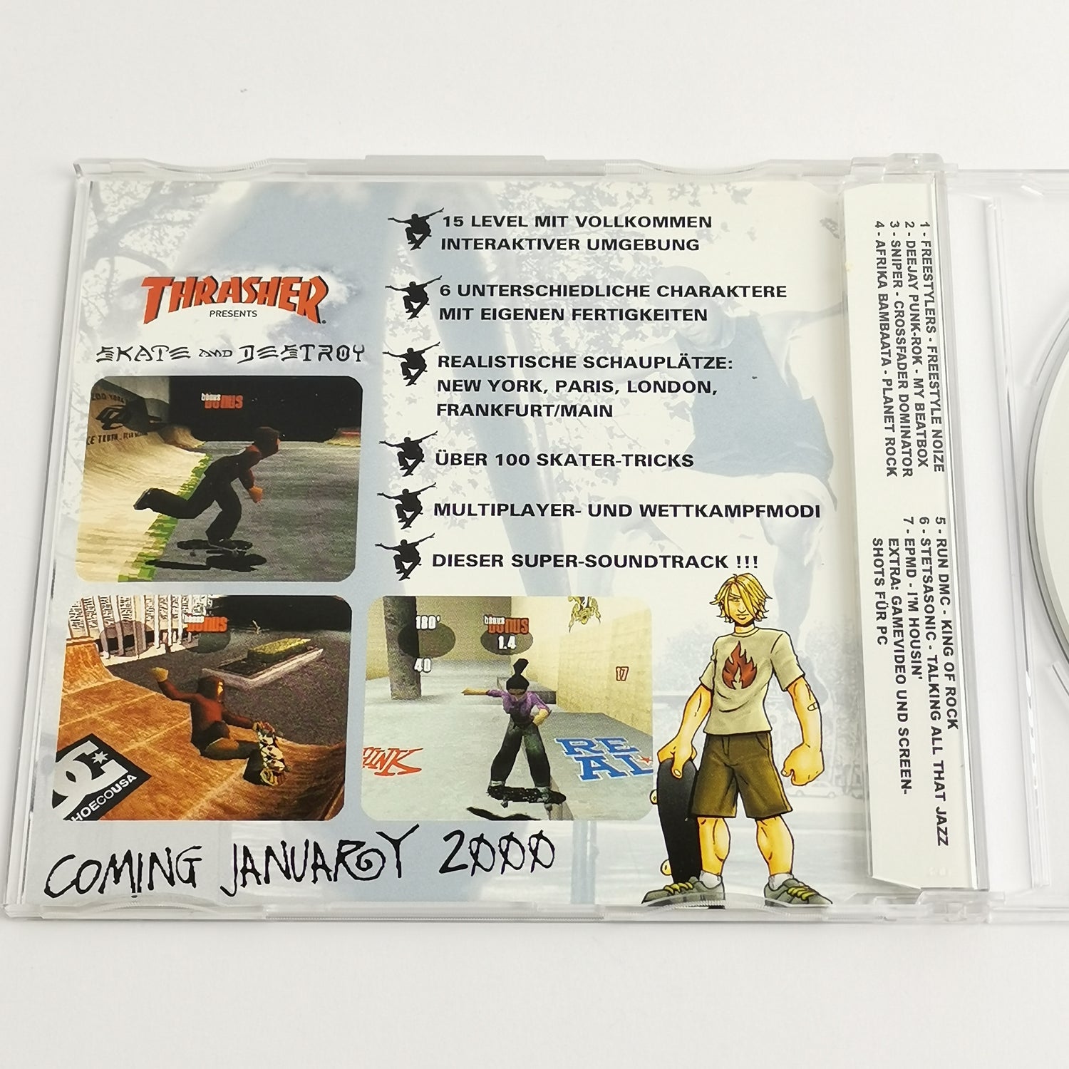 Audio soundtrack CD for the game: Trasher Skate and Destroy - PS1