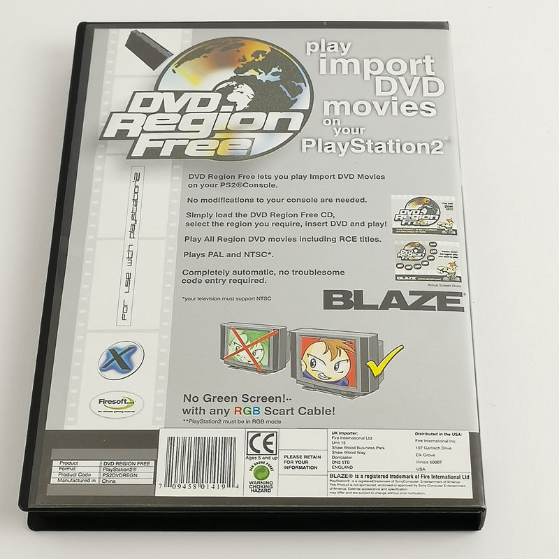 Sony Playstation 2 Accessories: DVD Region Free BLAZE | PS2 OVP PAL
