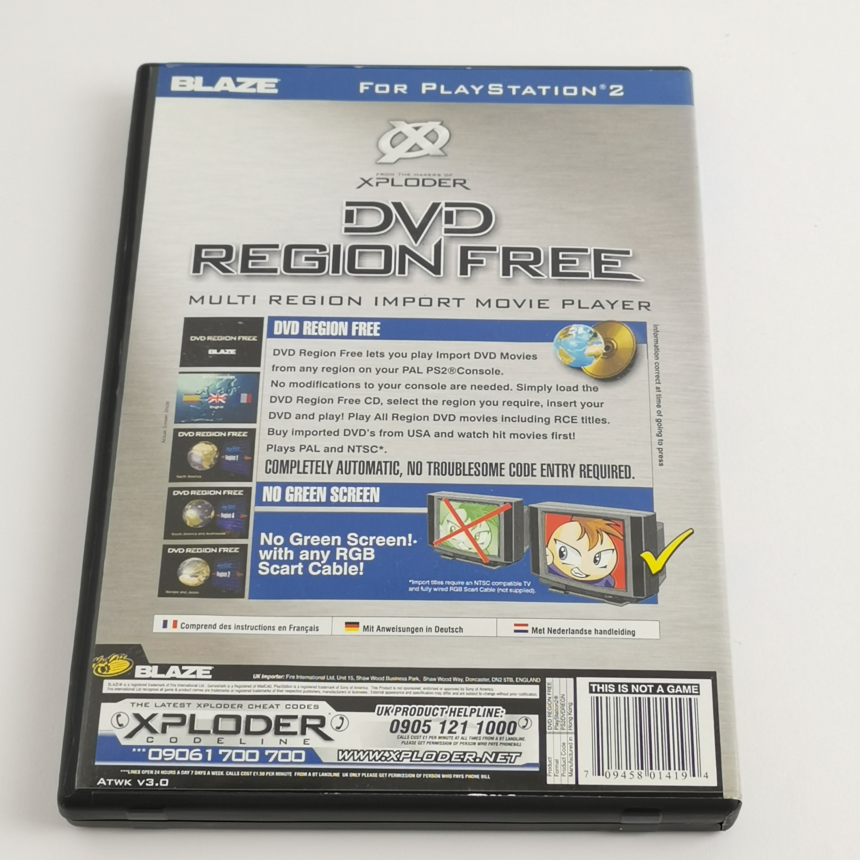 Sony Playstation 2 Zubehör : Import Movie Player BLAZE | PS2 OVP PAL