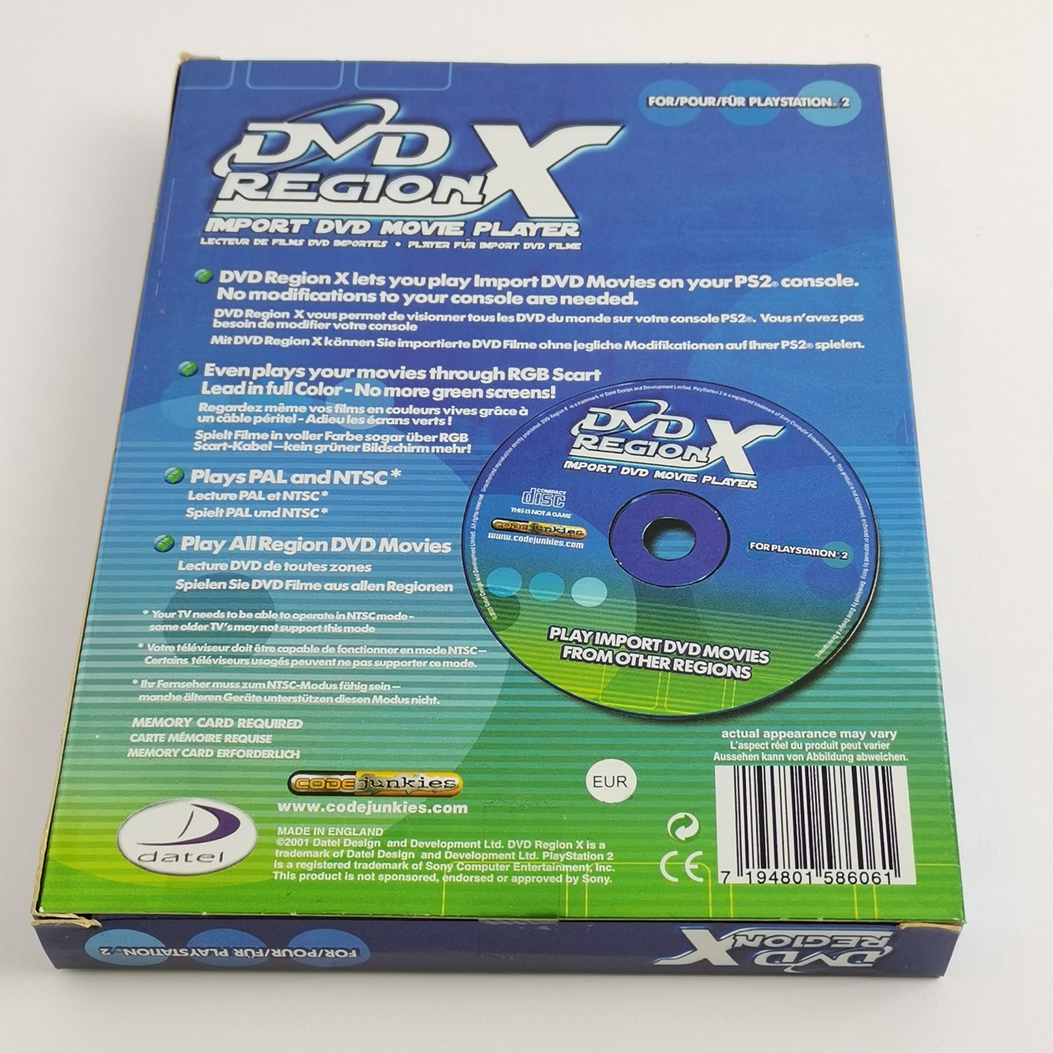 Sony Playstation 2 Accessories: DVD Region X French Vers. | PS2 OVP PAL