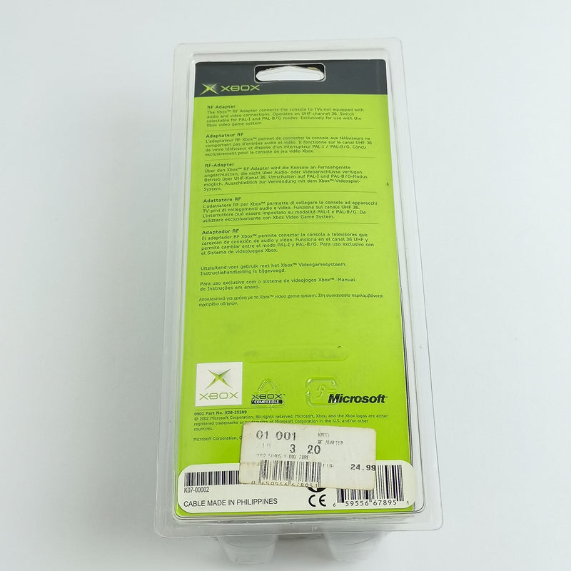Microsoft Xbox Classic Accessory Cable: RF Adapter NEW in Blister | Original packaging