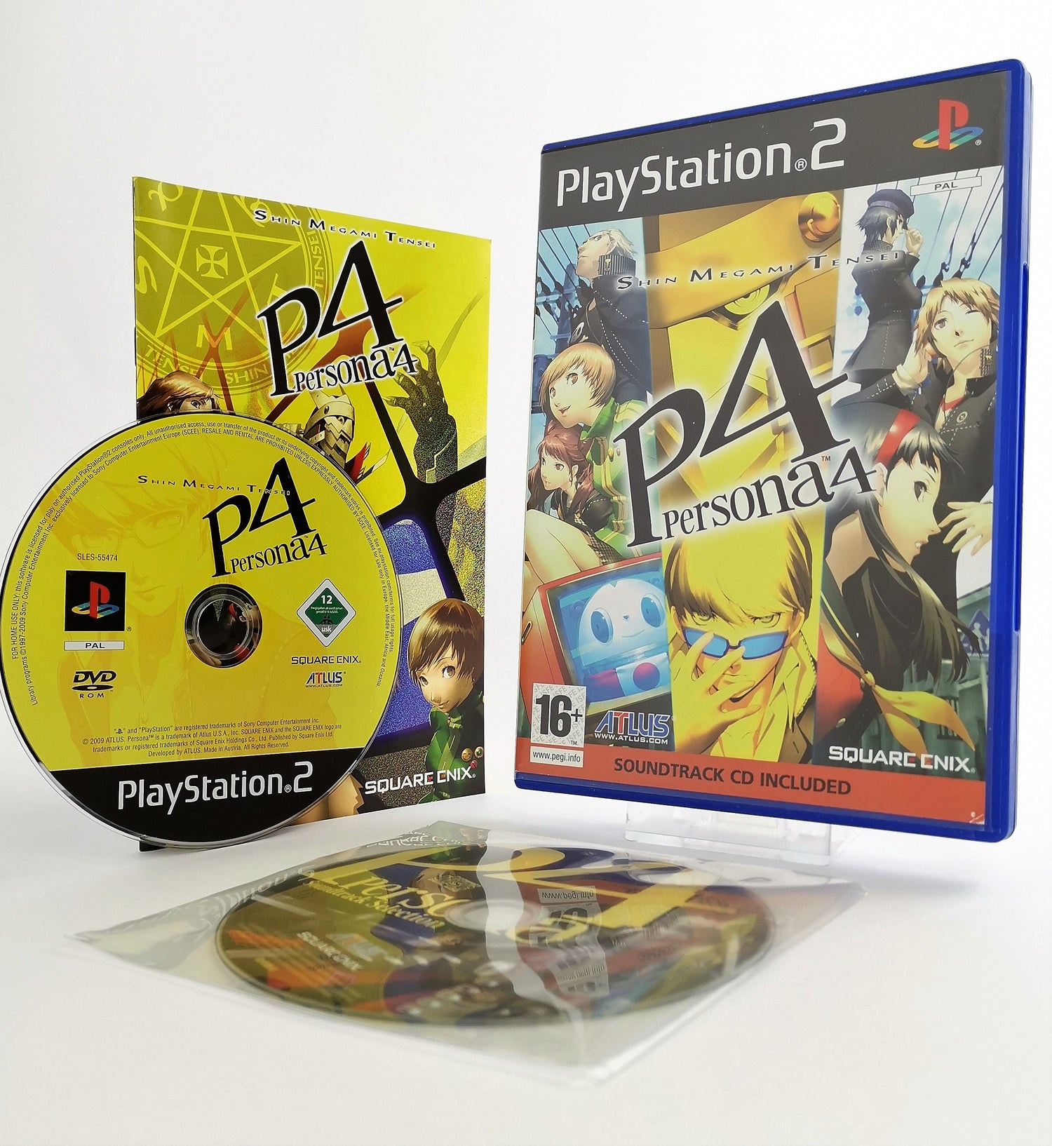 Sony Playstation 2 Game: Shin Megami Tensei P4 Persona 4 + Sound Track CD - PS2