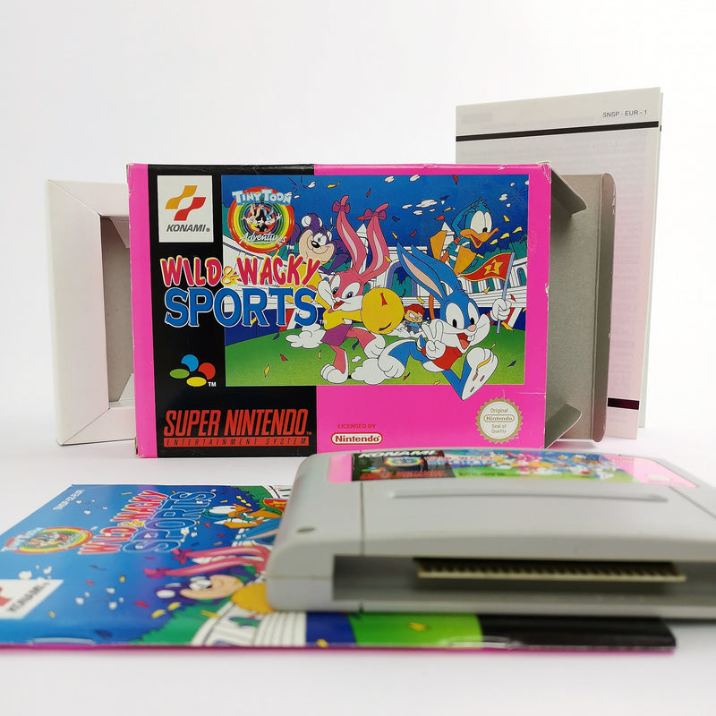 Super Nintendo Spiel : Wild Wacky Sports - OVP & Anleitung | SNES PAL Konami