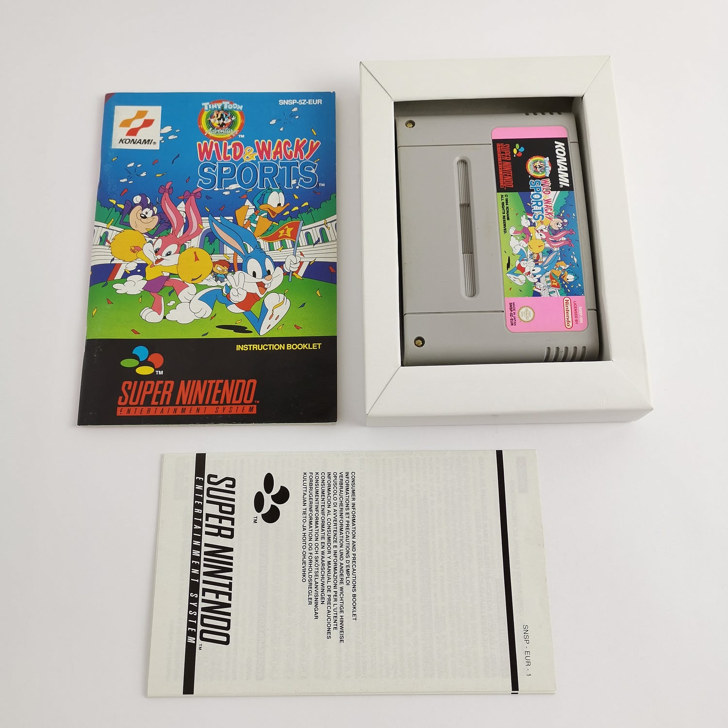 Super Nintendo Spiel : Wild Wacky Sports - OVP & Anleitung | SNES PAL Konami