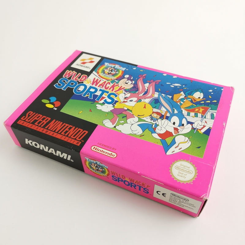 Super Nintendo Spiel : Wild Wacky Sports - OVP & Anleitung | SNES PAL Konami