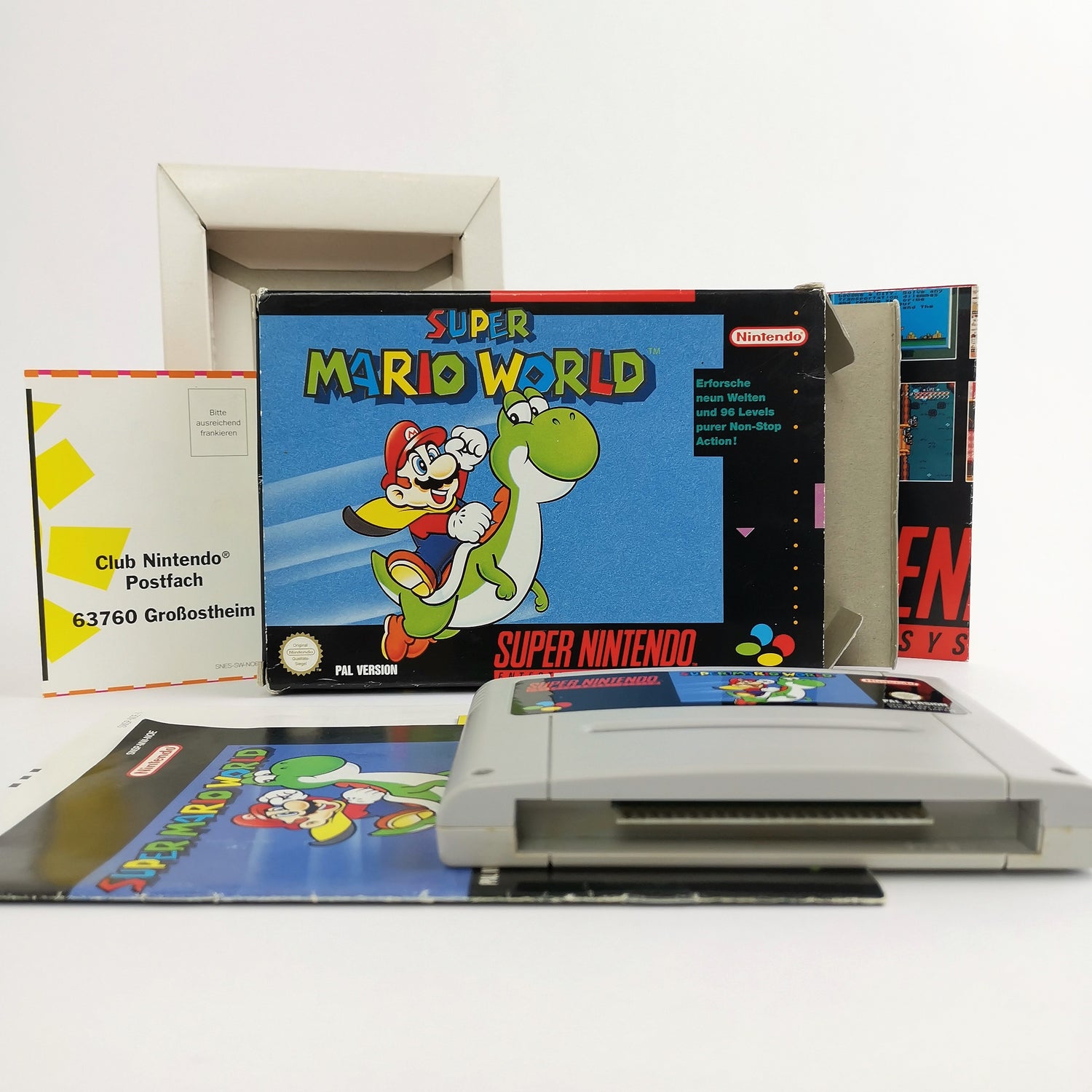 Super Nintendo game: Super Mario World - original packaging & instructions | SMW SNES PAL