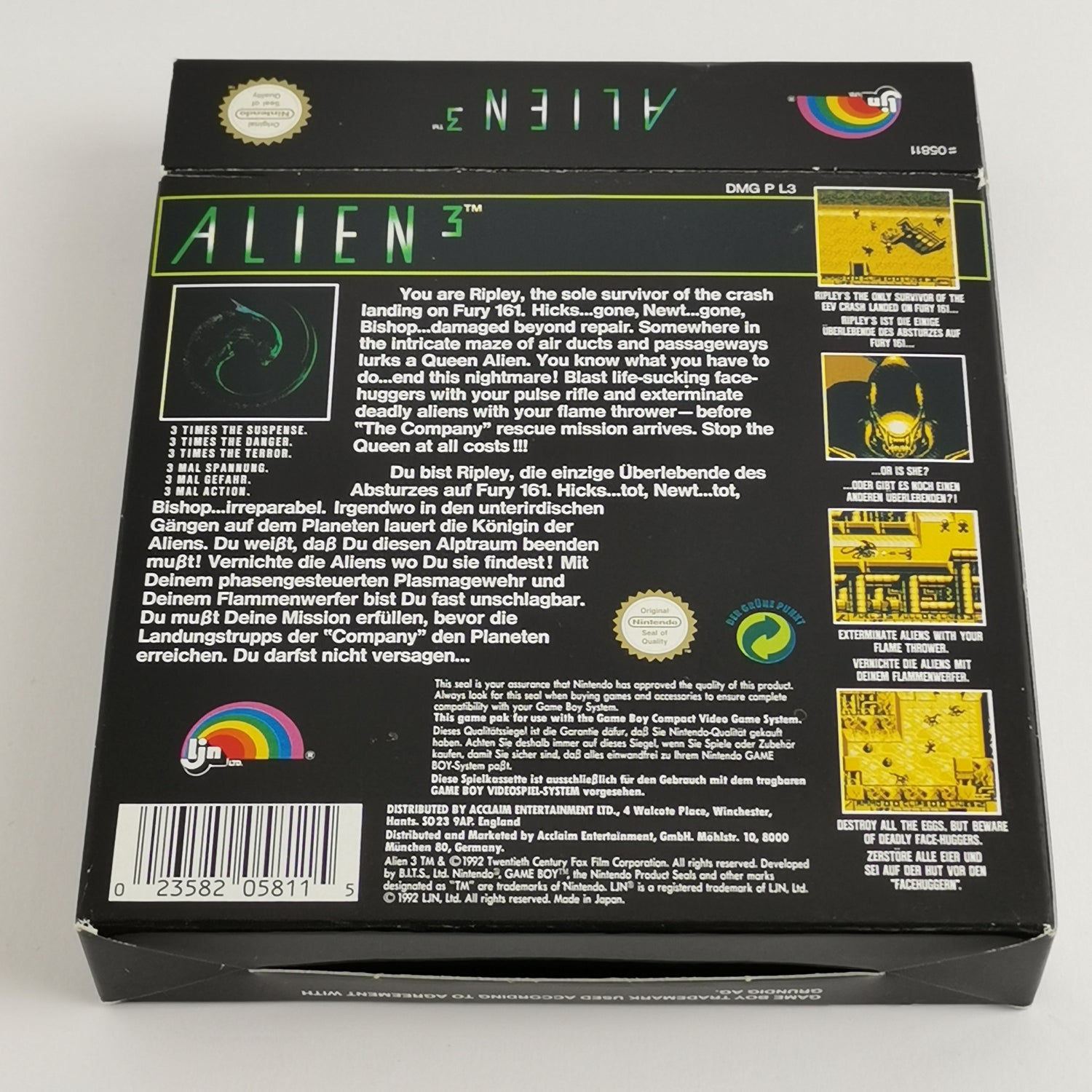 Nintendo Game Boy Classic Game: Alien 3 by acclaim - original packaging & instructions | PAL