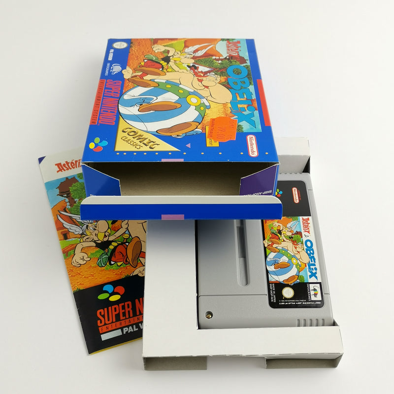 Super Nintendo game: Asterix &amp; Obelix - original packaging &amp; instructions | SNES Comic Classics
