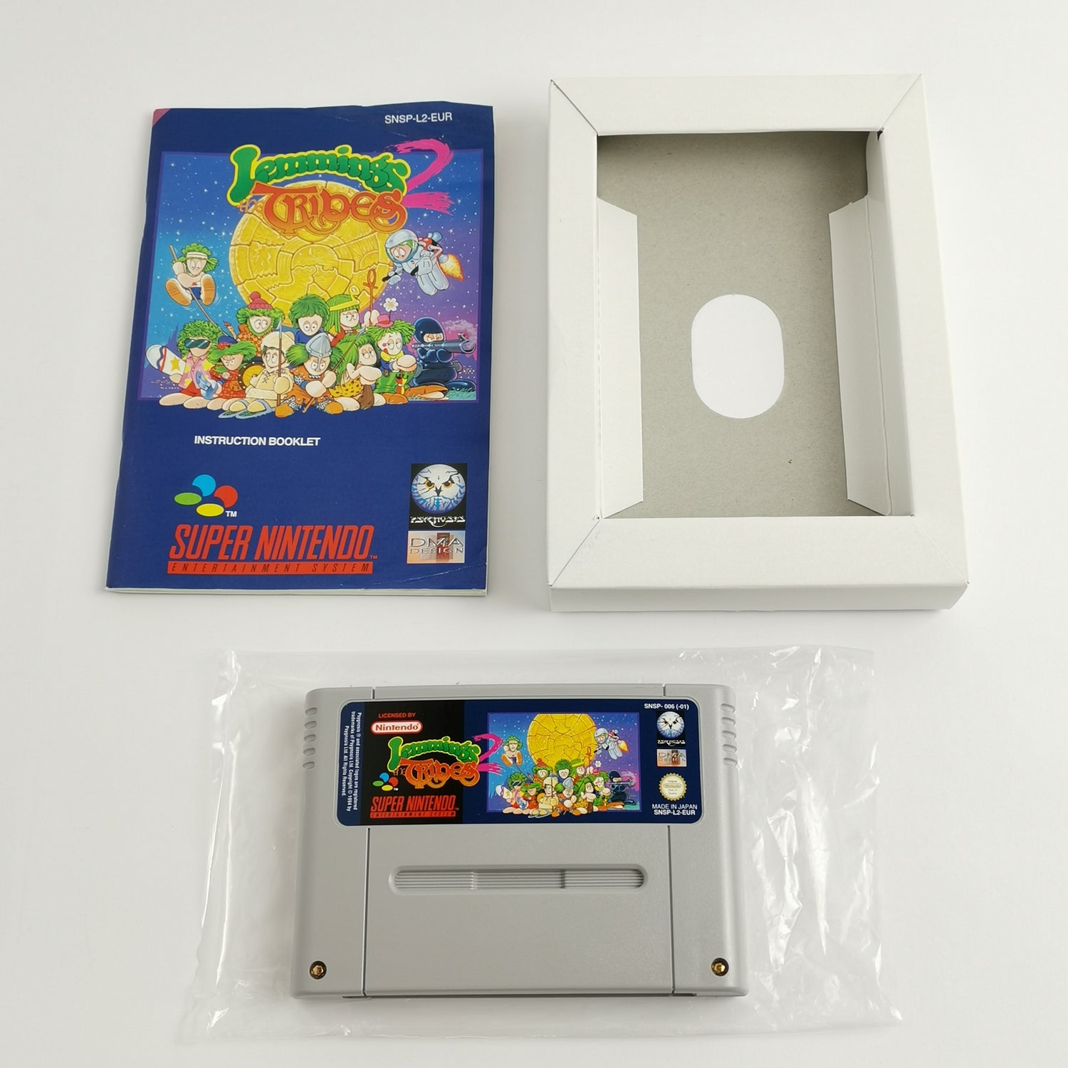 Super Nintendo Spiel : Lemmings 2 The Tribes - OVP & Anleitung | SNES PAL