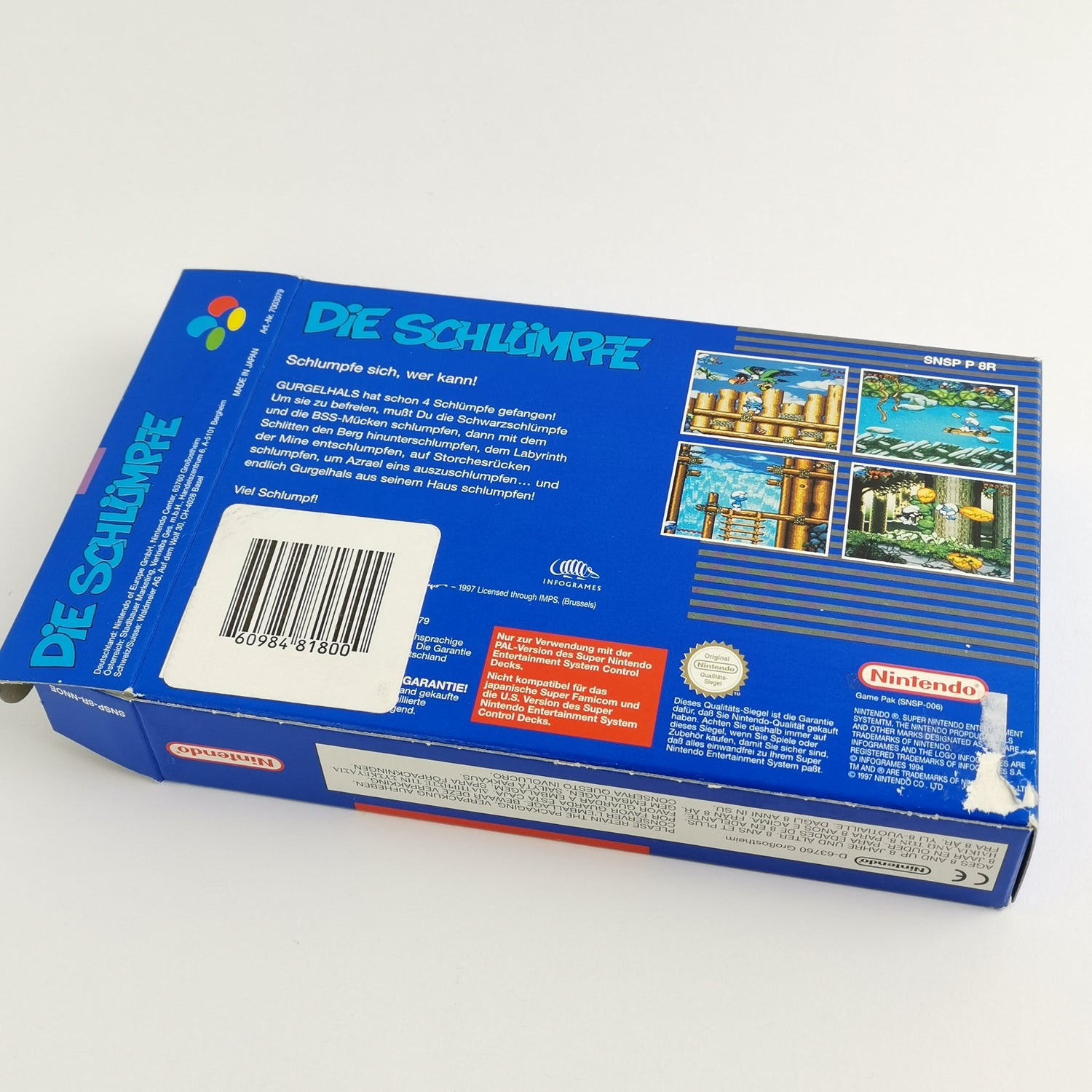 Super Nintendo Game: The Smurfs - Original Packaging & Instructions | SNES Comic Classics PAL