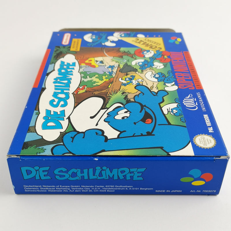 Super Nintendo Game: The Smurfs - Original Packaging &amp; Instructions | SNES Comic Classics PAL