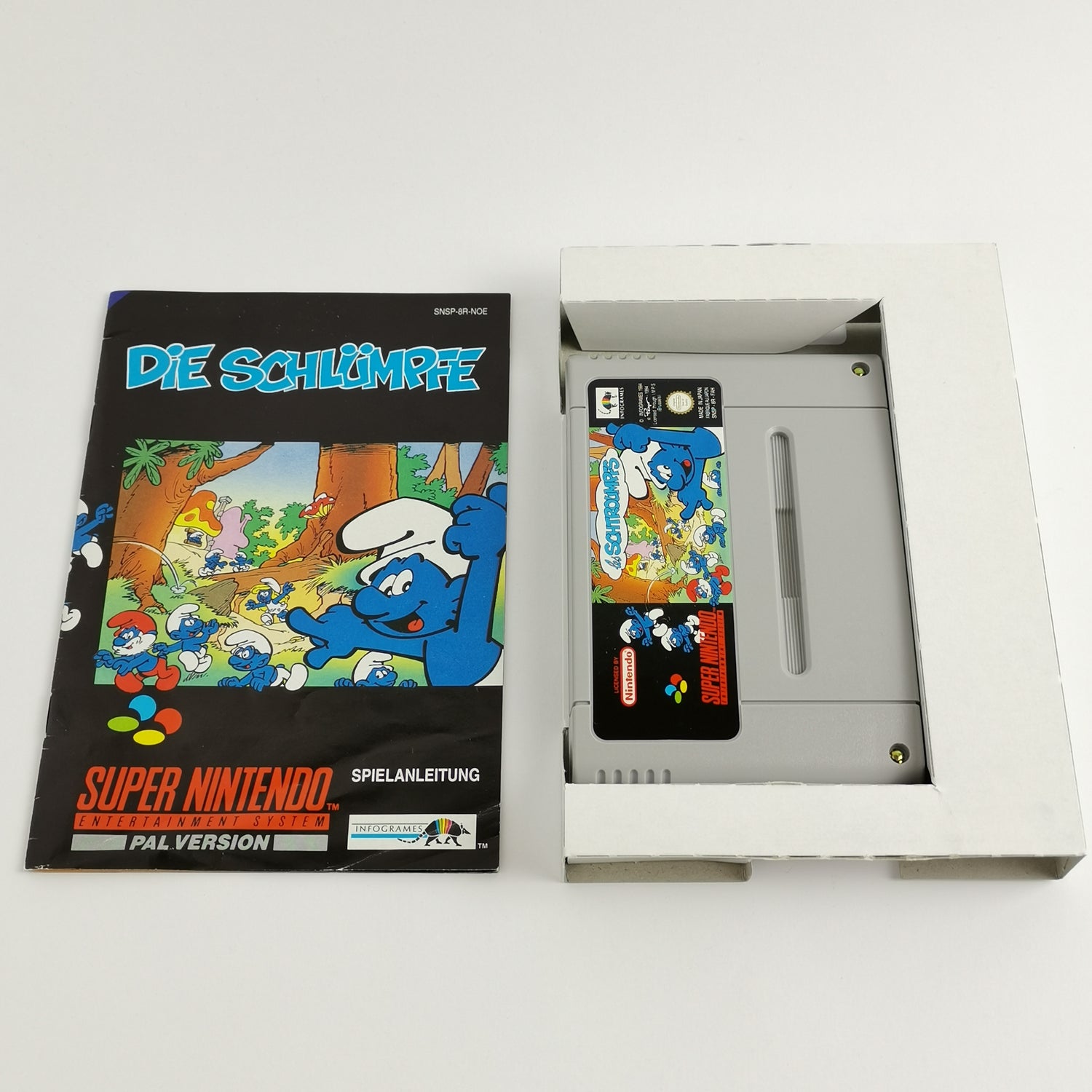 Super Nintendo Game: The Smurfs - Original Packaging & Instructions | SNES Comic Classics PAL