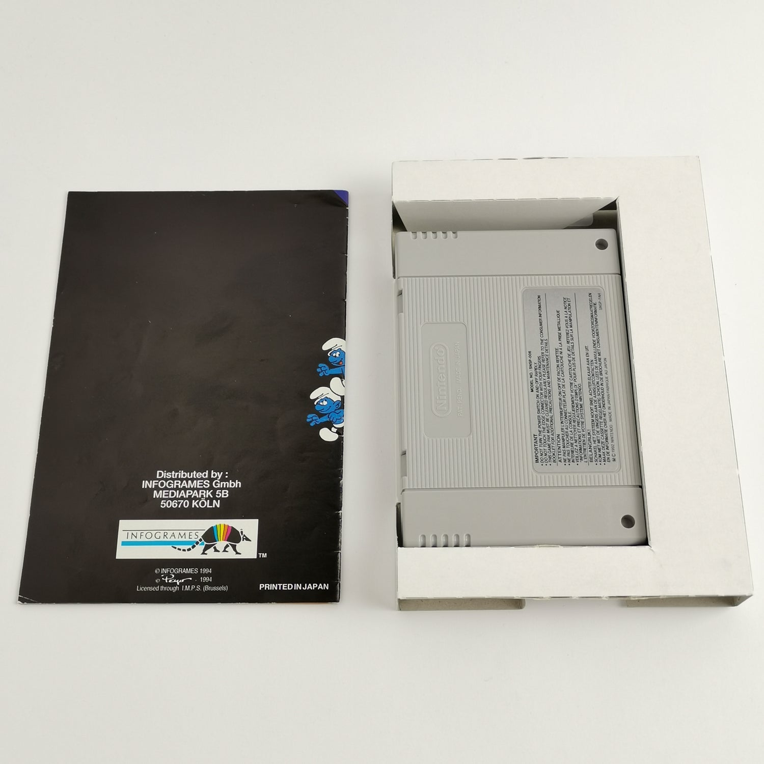 Super Nintendo Game: The Smurfs - Original Packaging & Instructions | SNES Comic Classics PAL